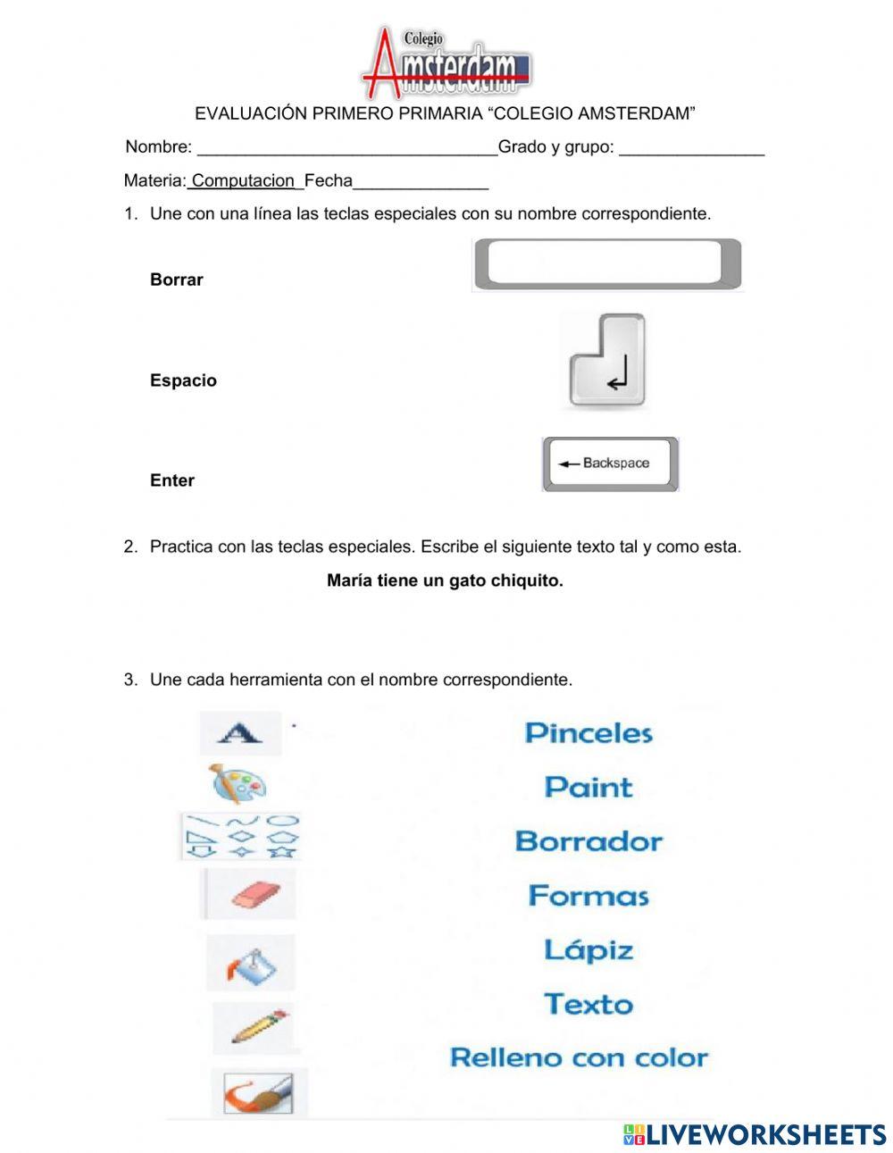 Evaluacion 1b primaria mayo