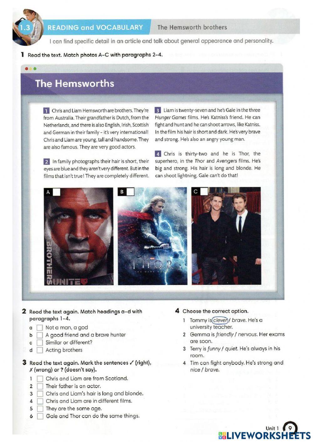 Reading Comprehension