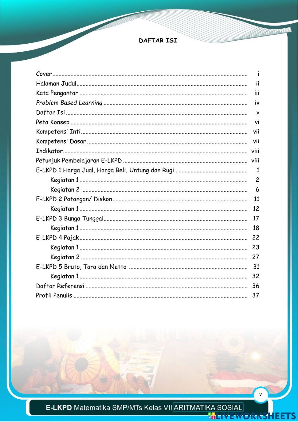 Aritmatika Sosial - Pendahuluan