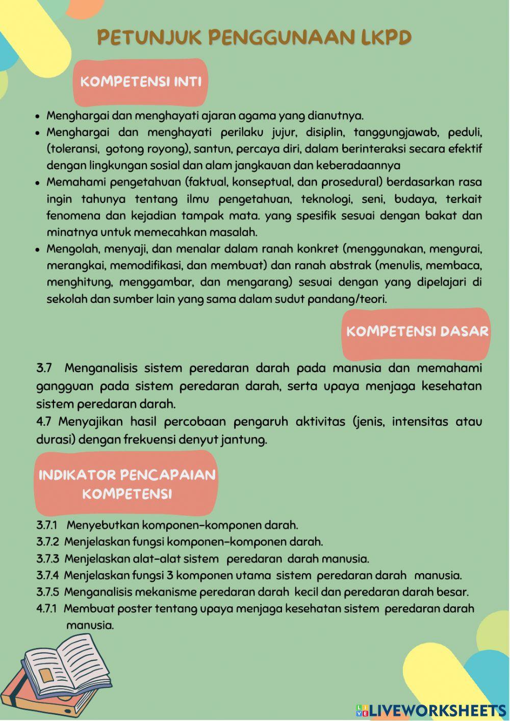 LKPD Sistem Peredaran Darah Manusia