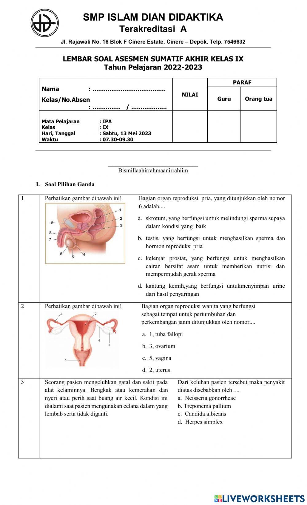 IPA Kelas IX Bab 1-10