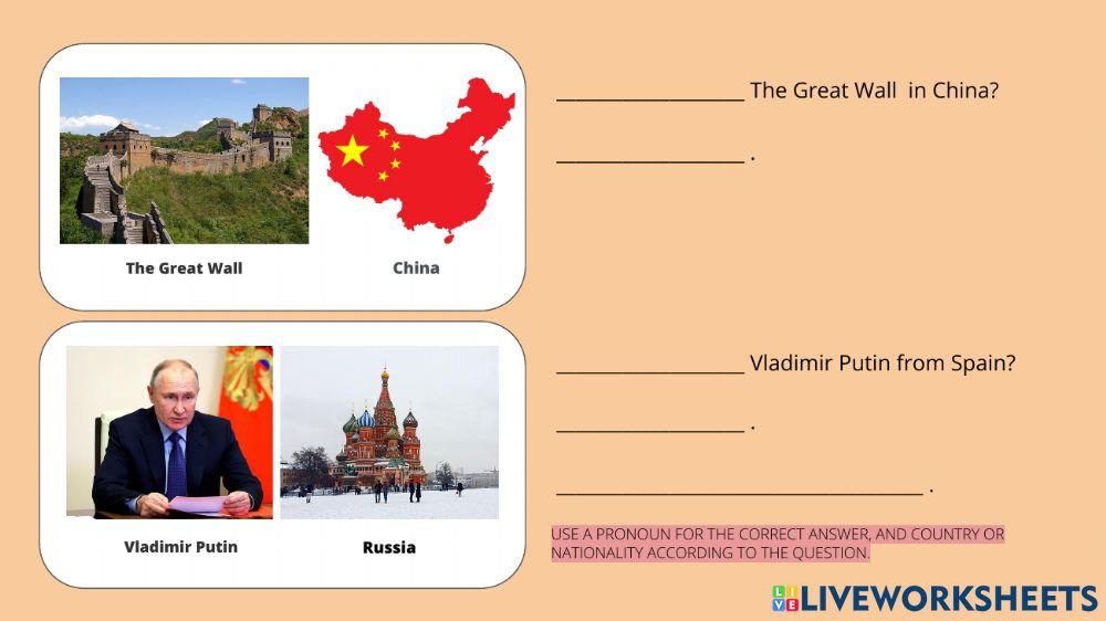 Verb BE and Short answers