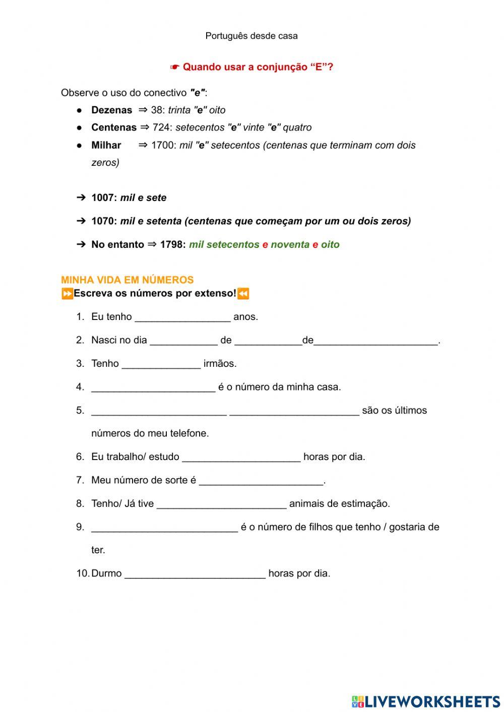 Números e sua escritura