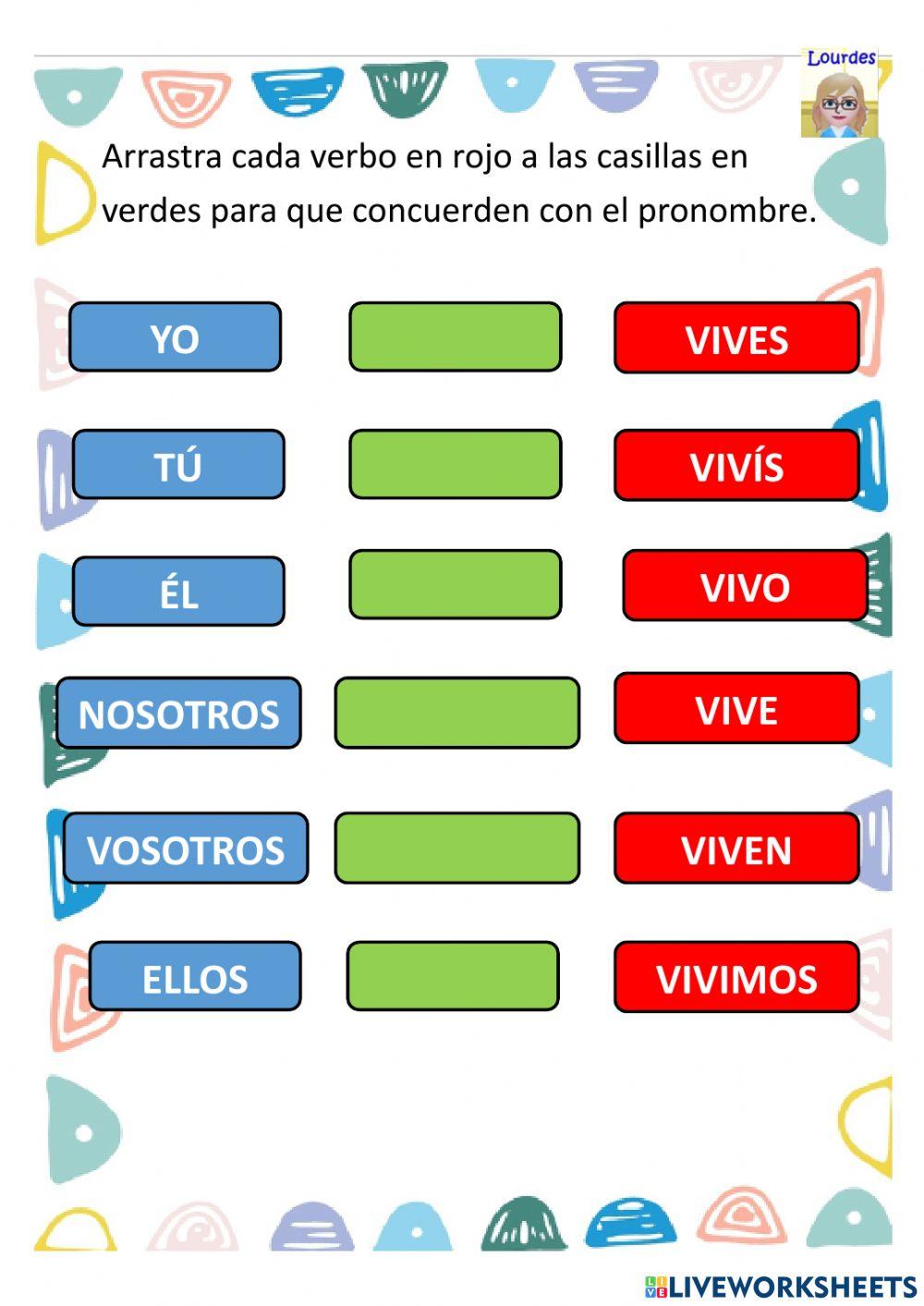 Verbo conjugación