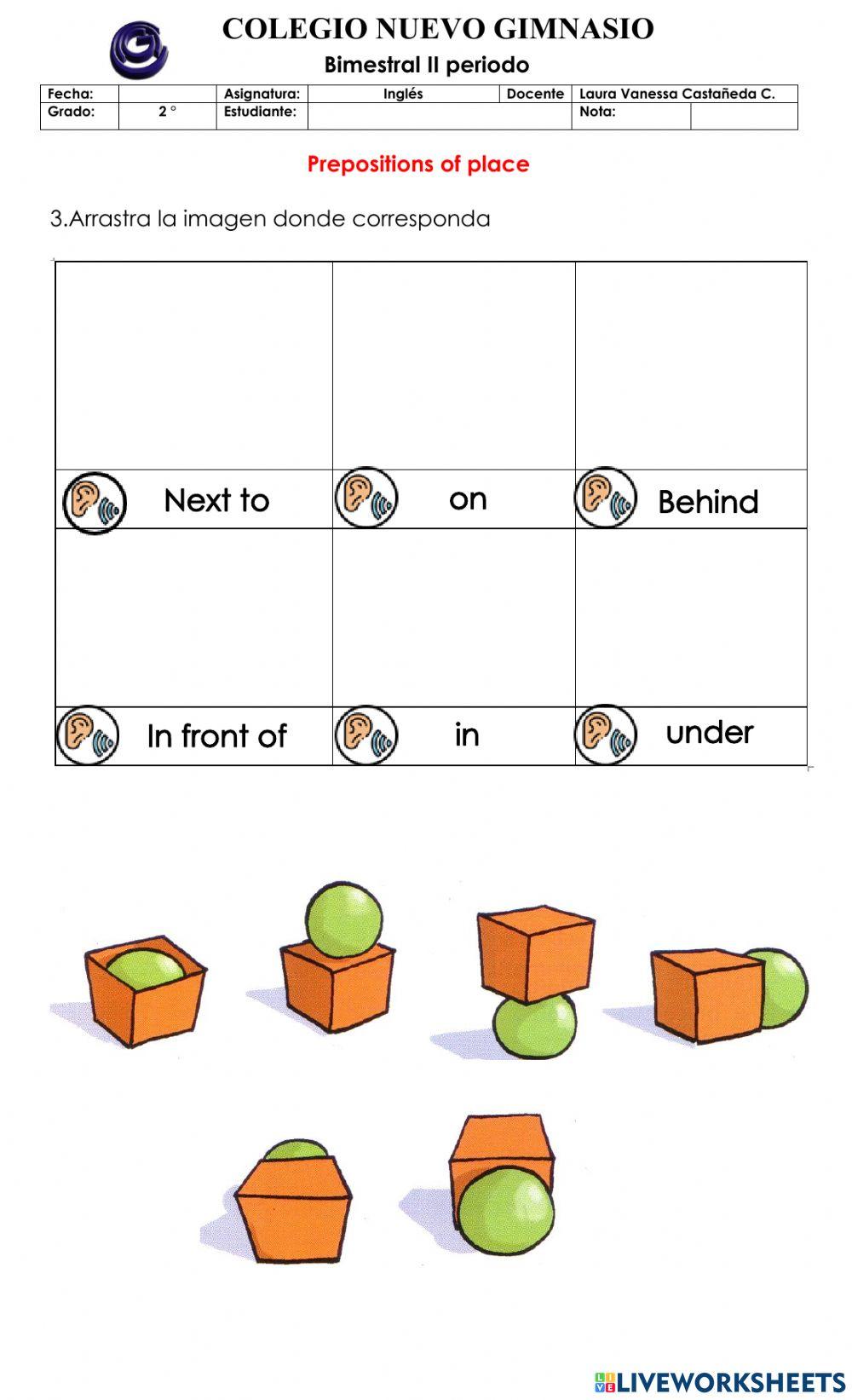 Bimestral inglés grado 2