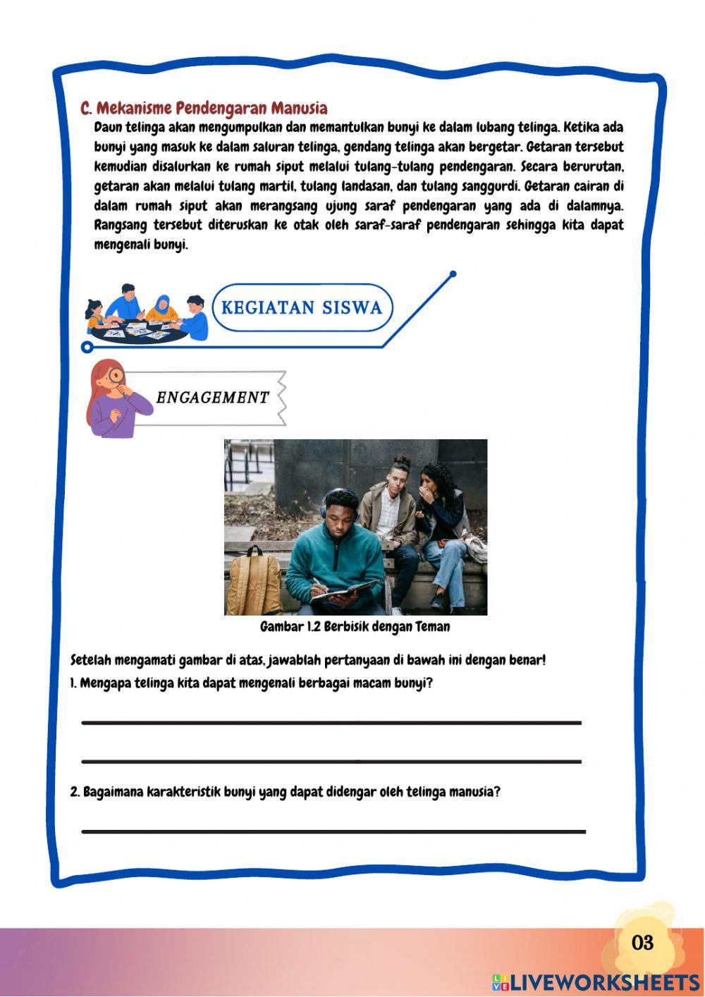 E-LKPD Mekanisme Pendengaran Manusia