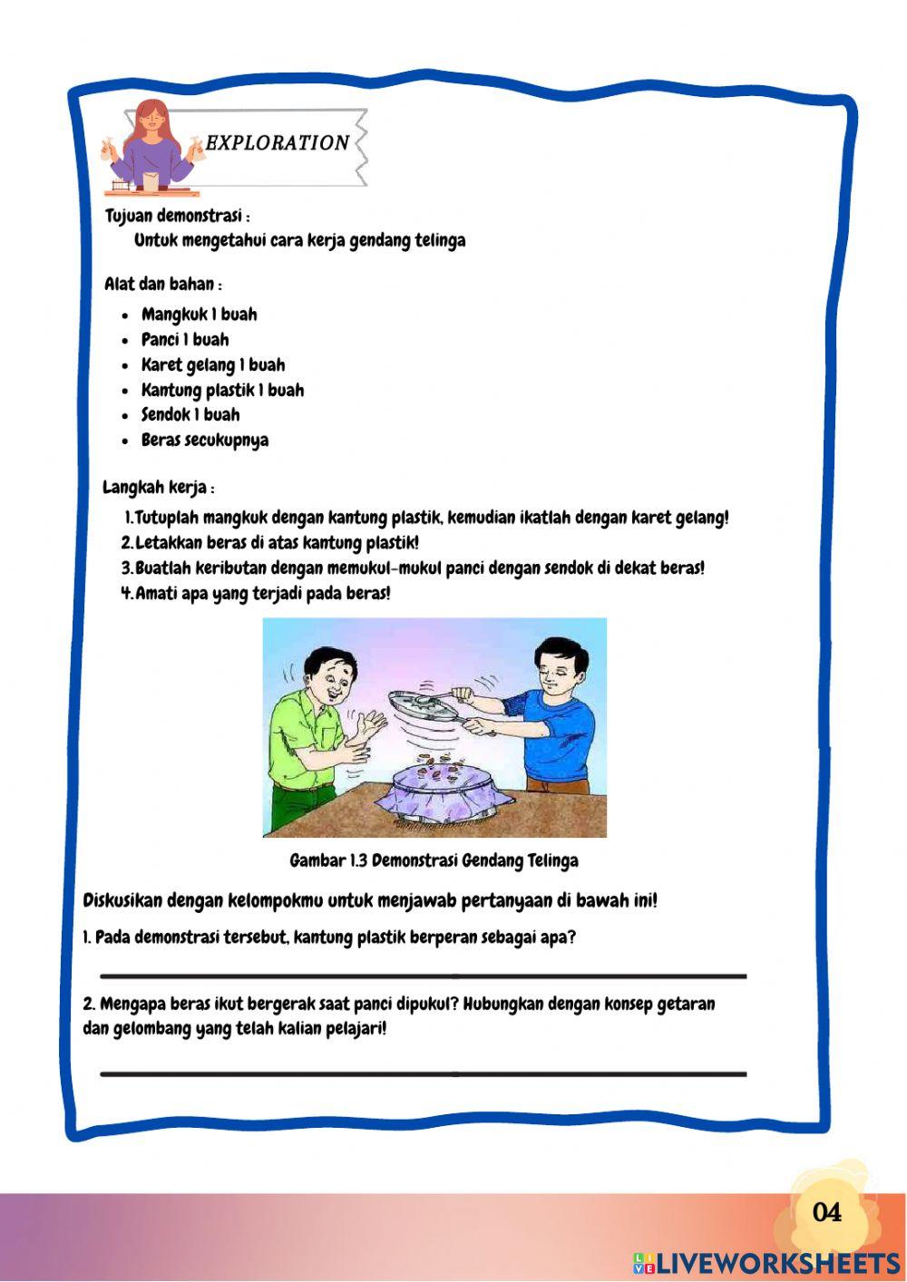 E-LKPD Mekanisme Pendengaran Manusia