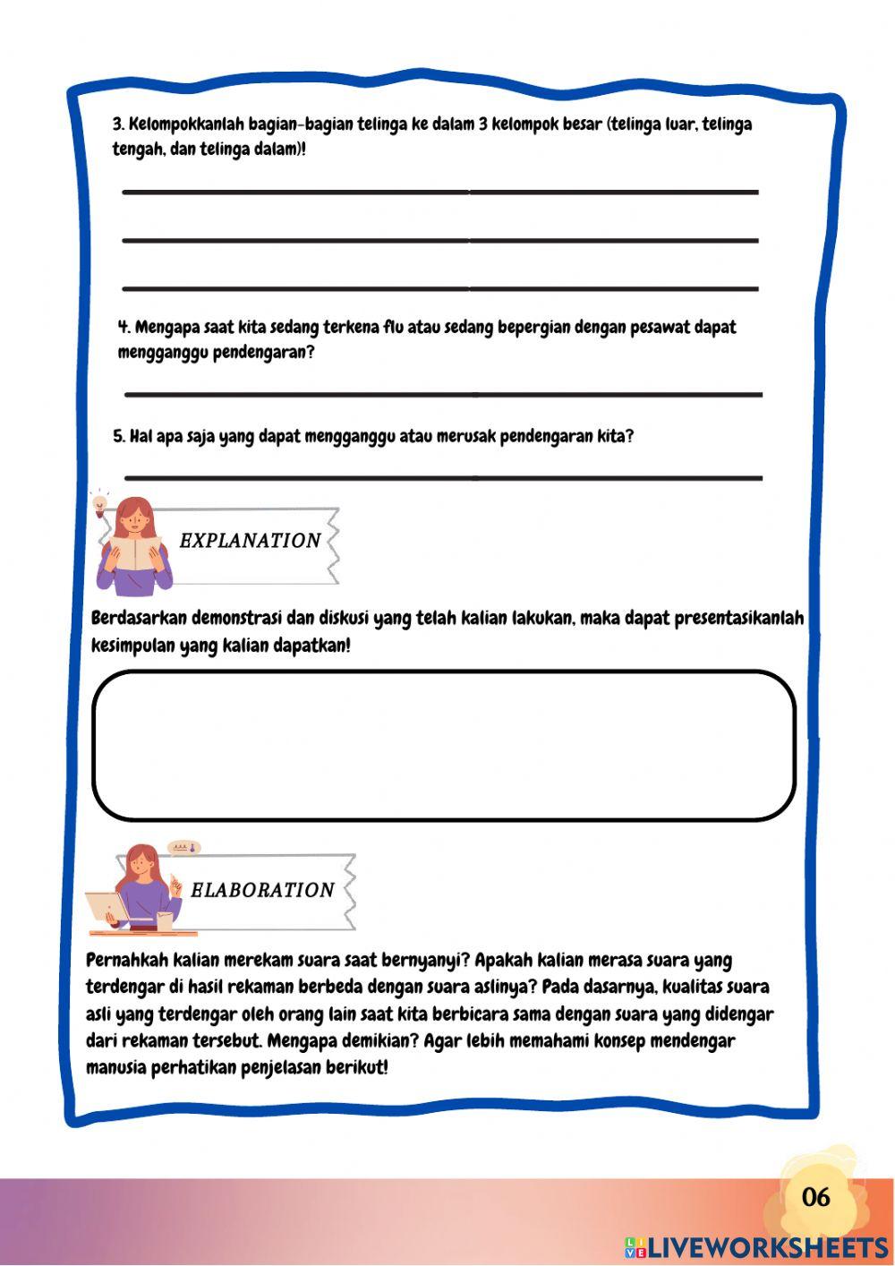 E-LKPD Mekanisme Pendengaran Manusia