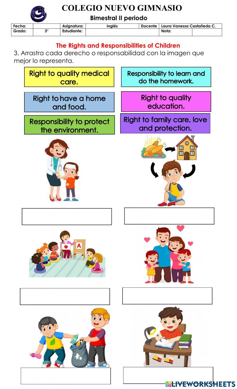 Bimestral inglés tercero