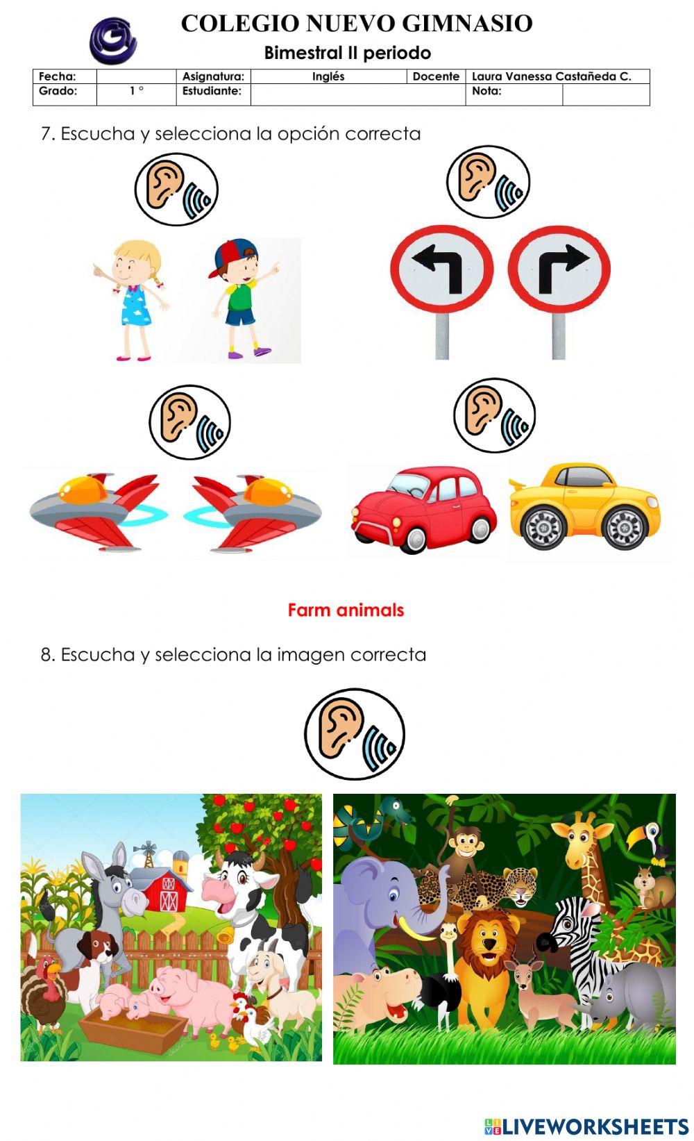 Bimestral inglés second grande