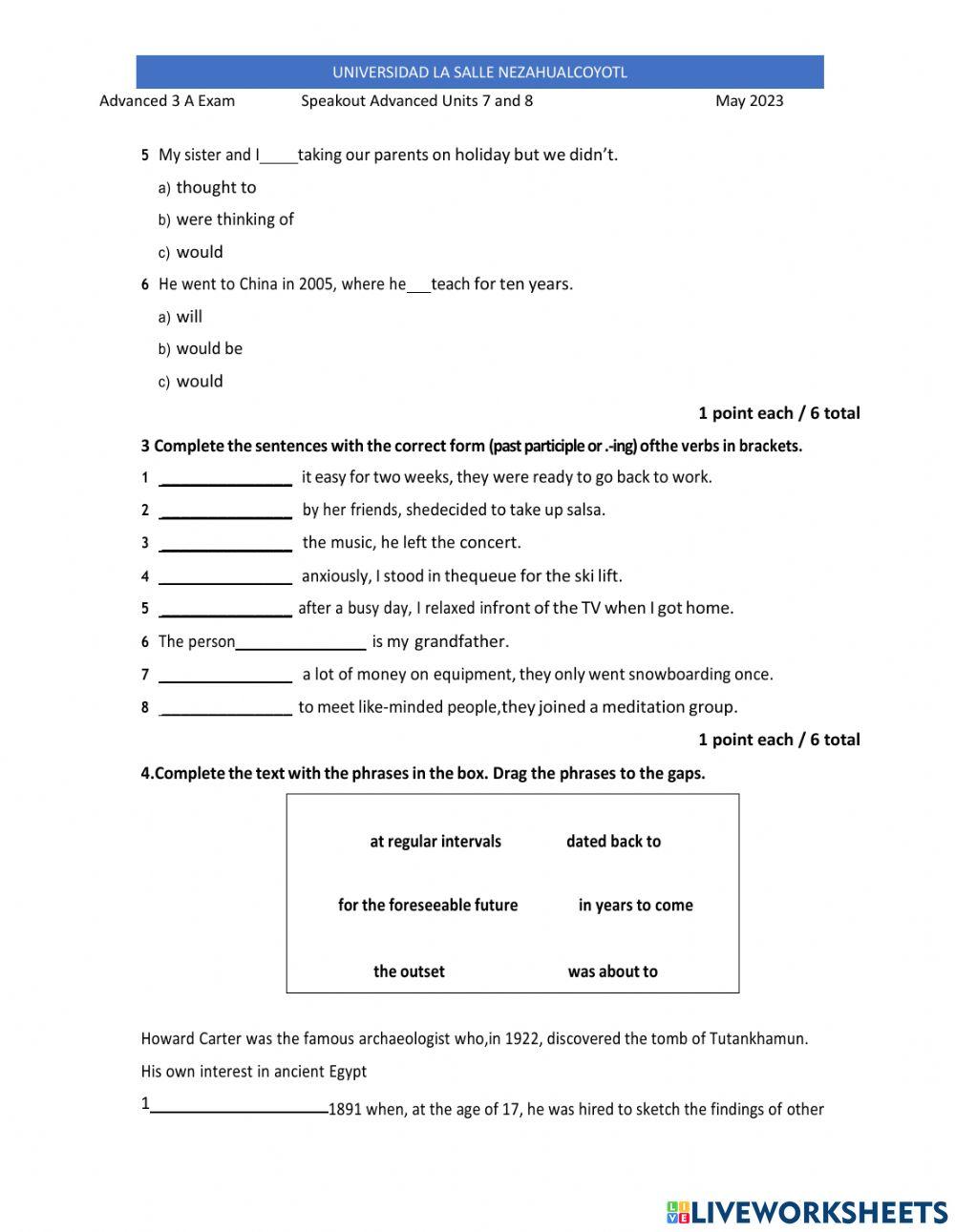 Speakout Adv U 7 & (