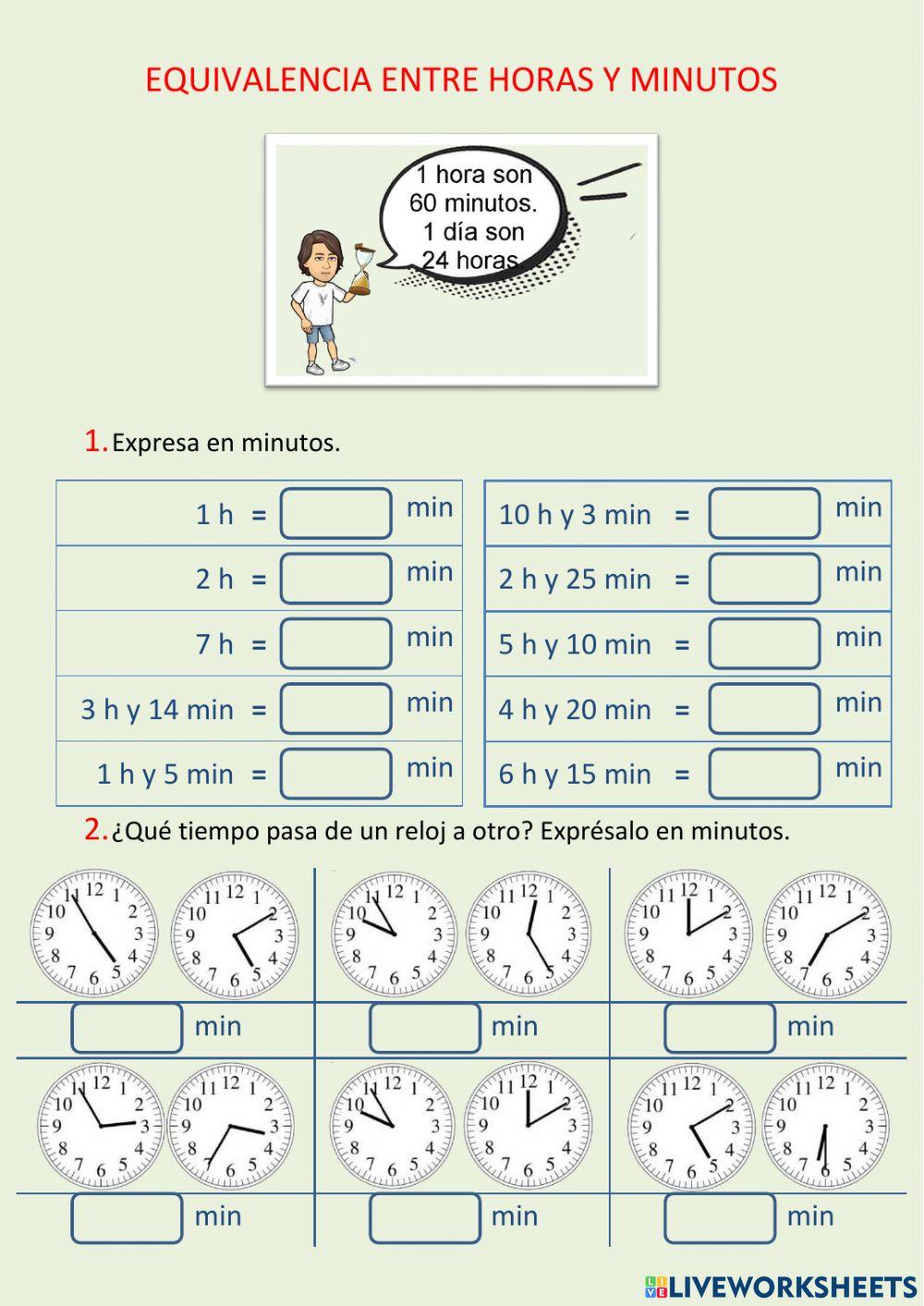 Problemas de relojes