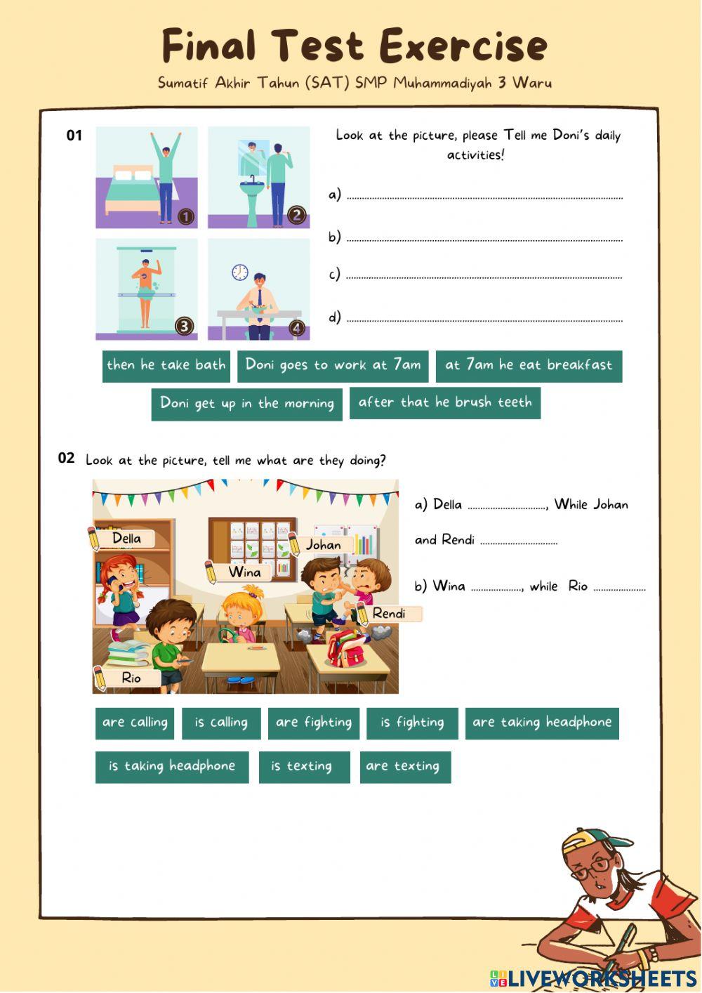 Soal Essai Latihan SAT