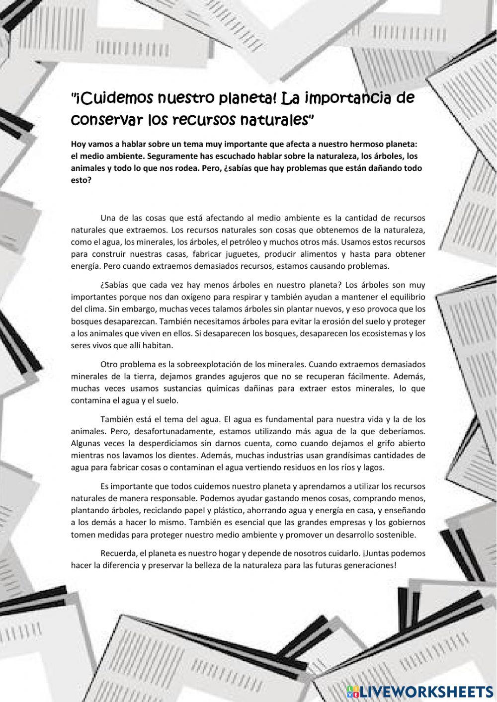 Noticia Cuidemos el medio ambiente