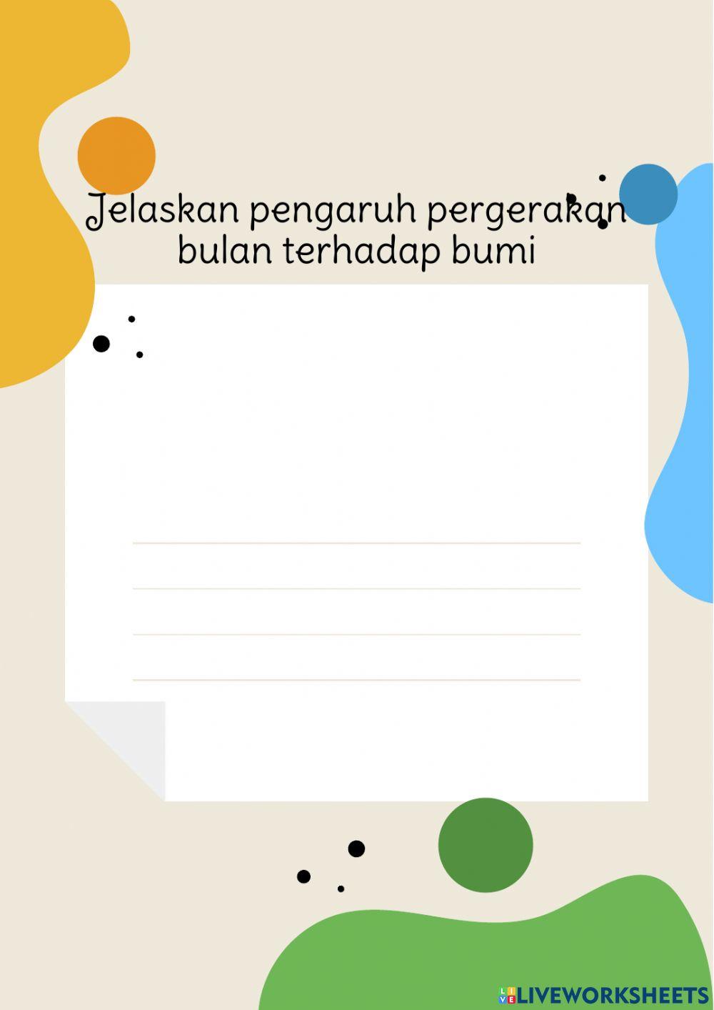 Bulan Sebagai Satelit Bumi