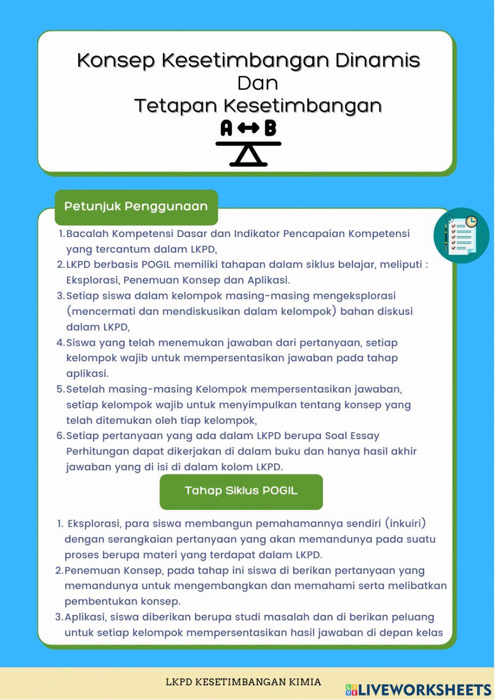 Kesetimbangan kimia part 1