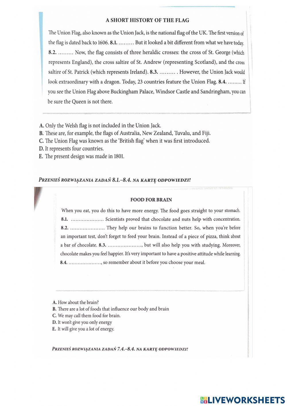 Reading comprehension