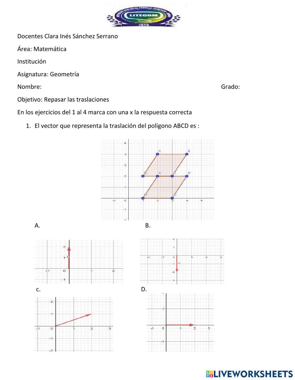 Repaso de traslaciones