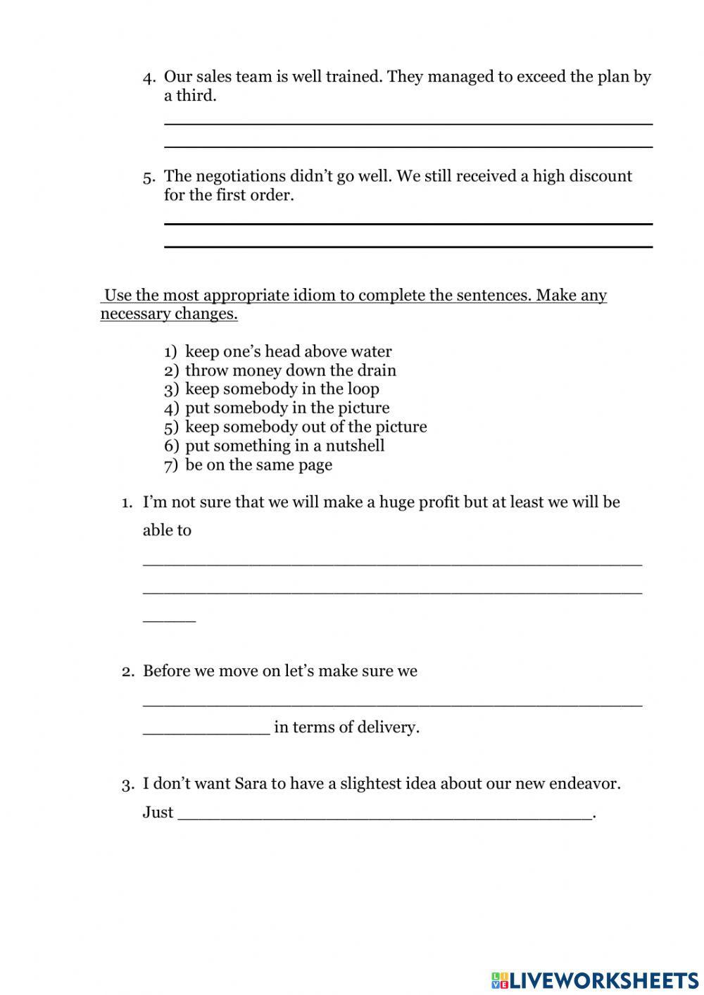 Mix for business English