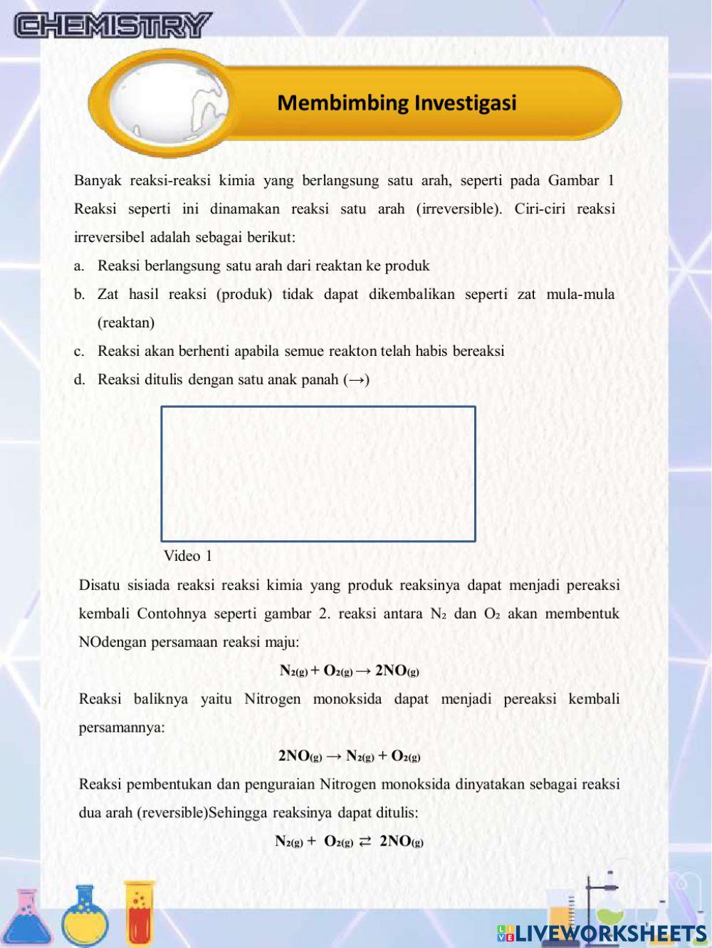 Kesetimbangan Kimia 1