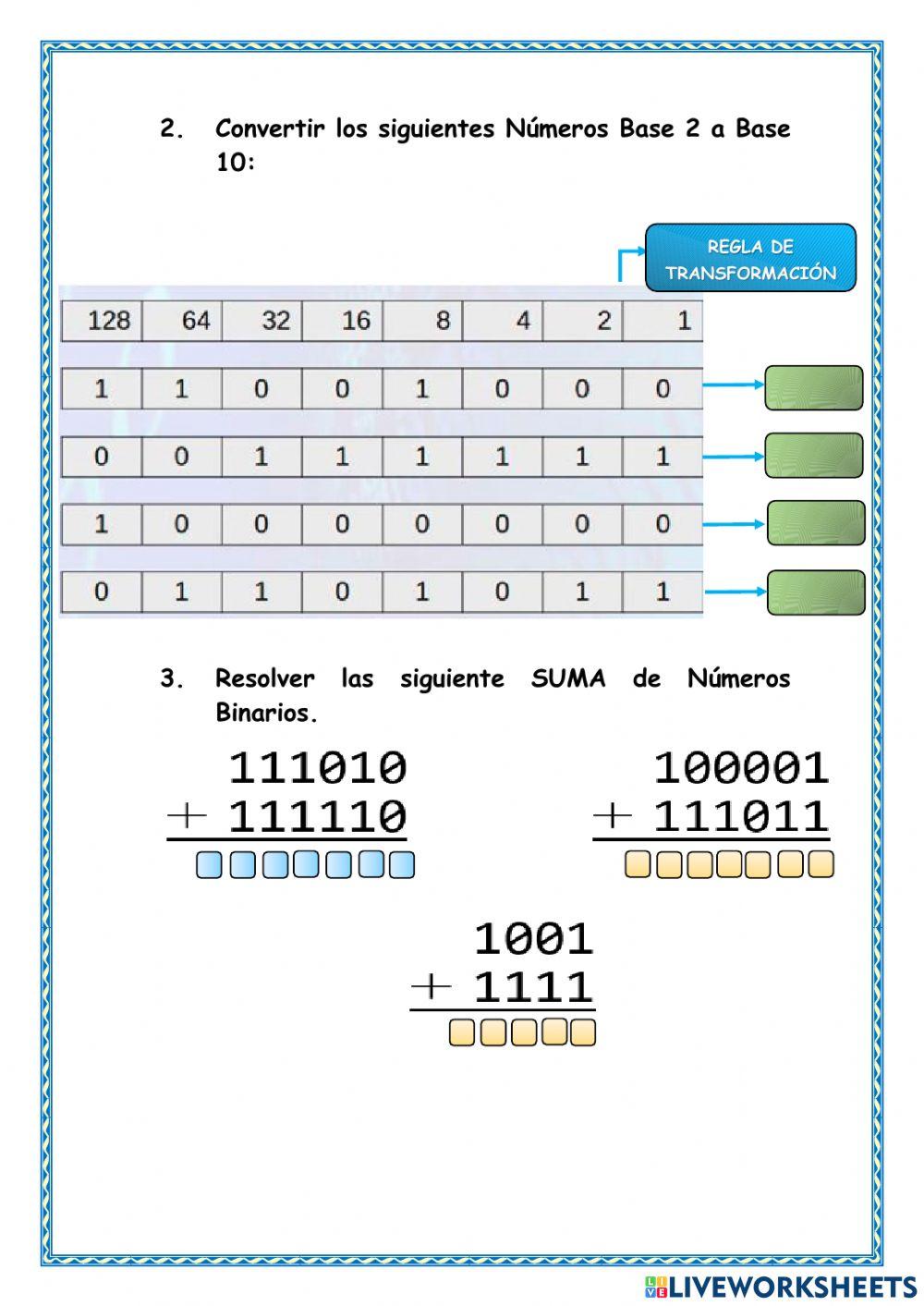 Evaluación 10mo de Basica A