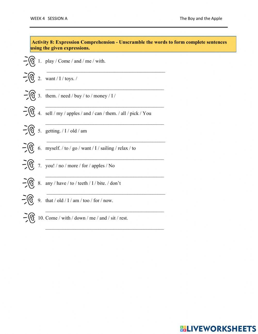 The Boy and the Apple Tree