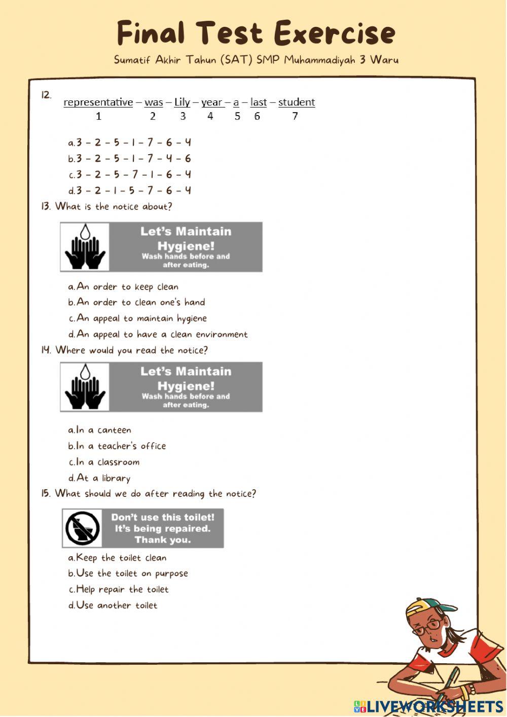 Soal Latihan PAT Kelas 8