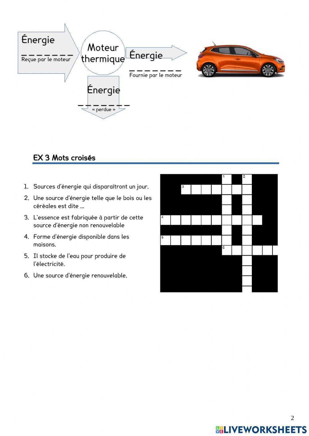 Sources - fromes énergie Sources - fromes énergie
