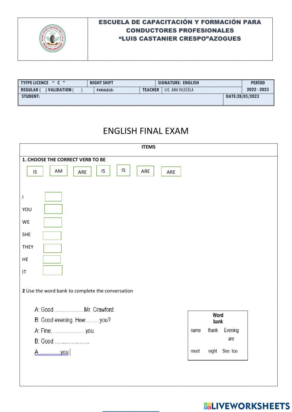 ENGLISH TEST TIPO C 3