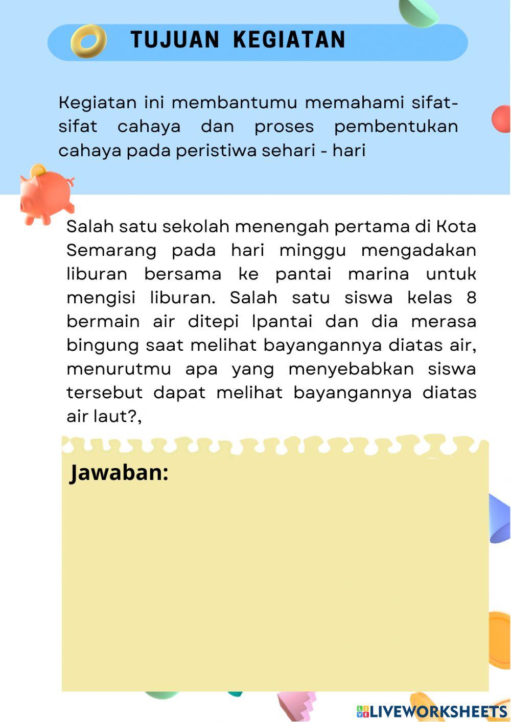 LKPD Cahaya & Alat Optik