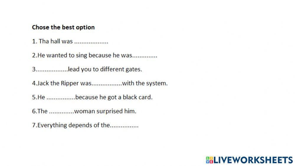 A game of luck story