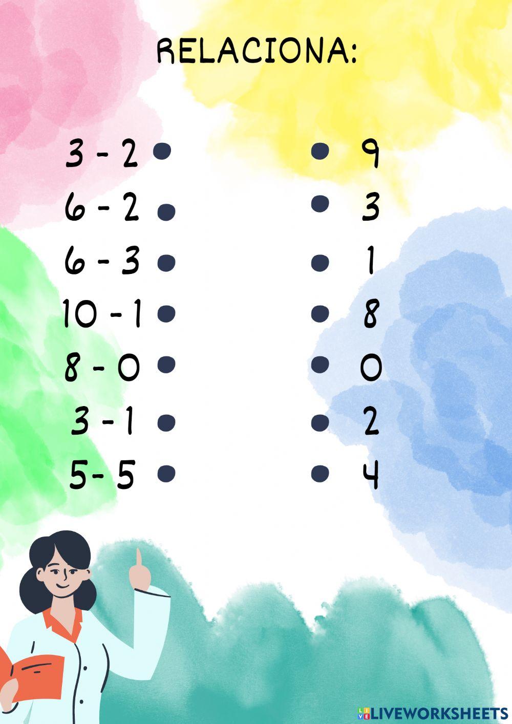 Relacionar con el resultado de la suma