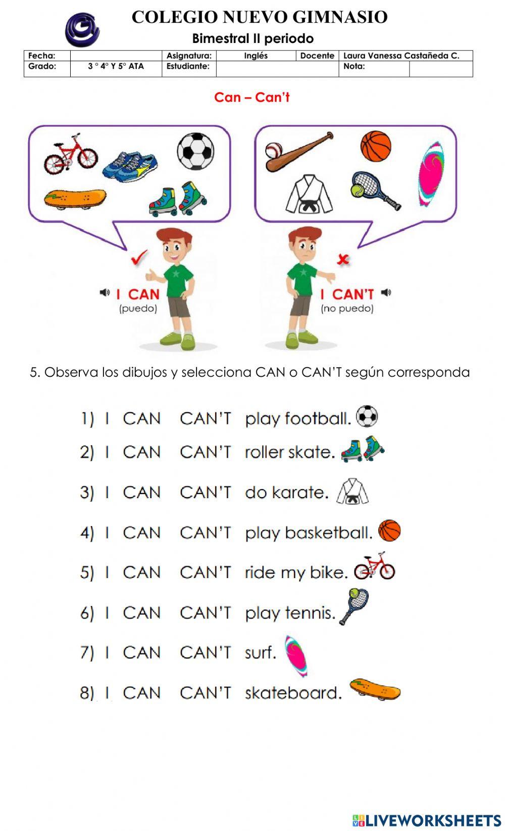 Bimestral ii periodo ingles ata 2