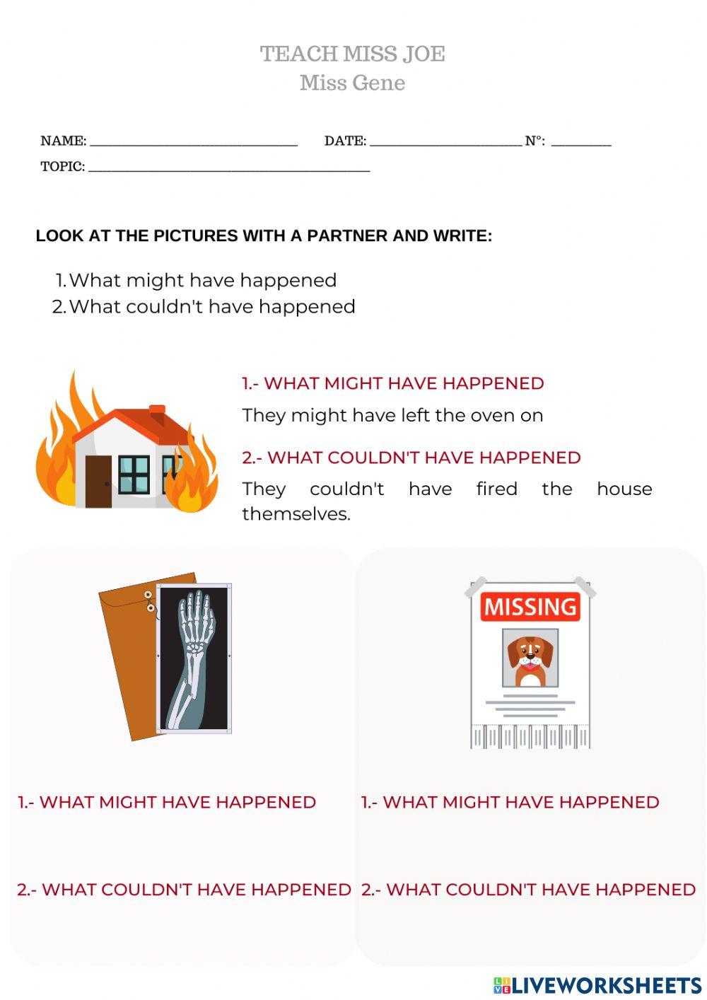 Deductions about the past