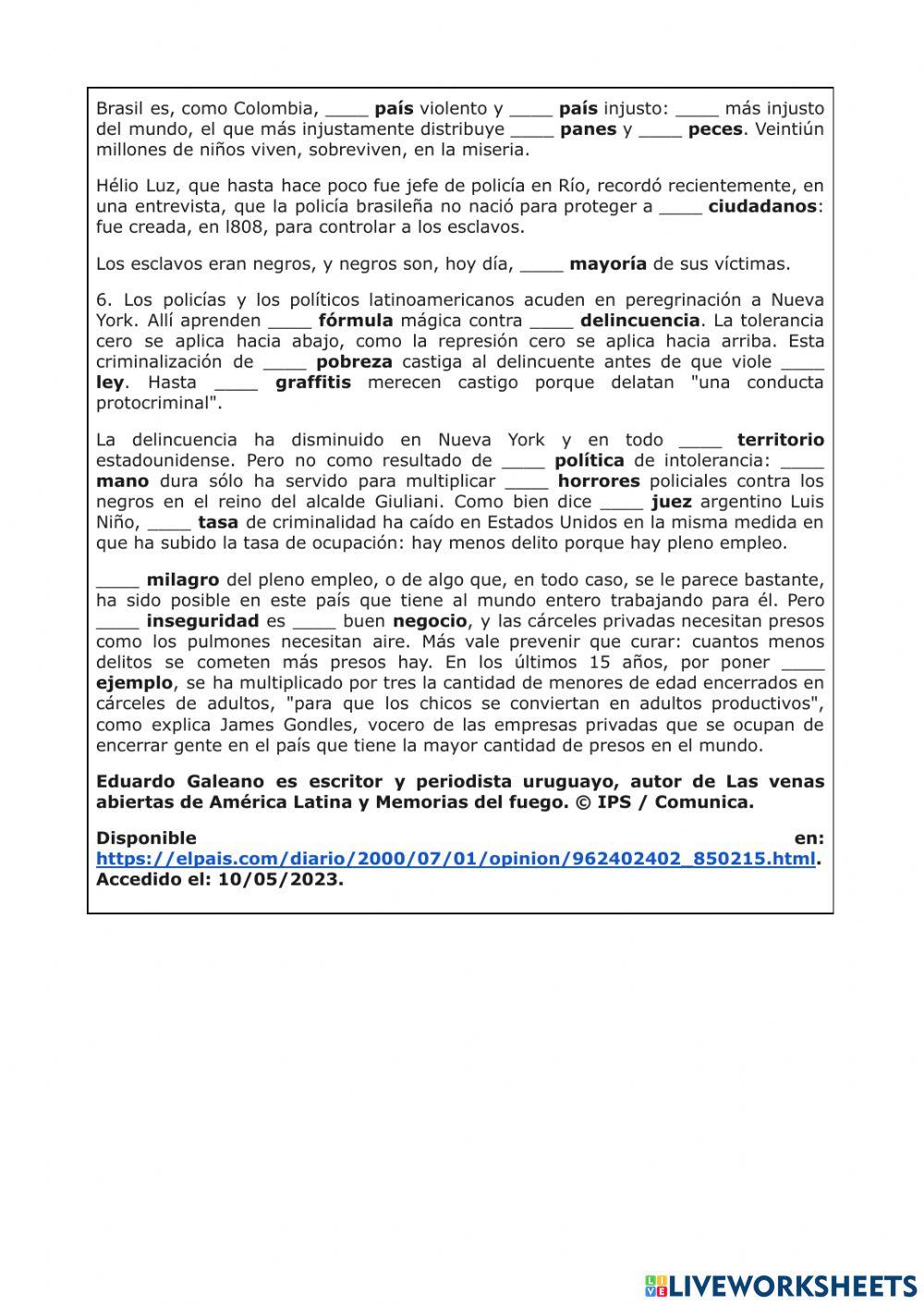 Actividad ''Manos arriba''