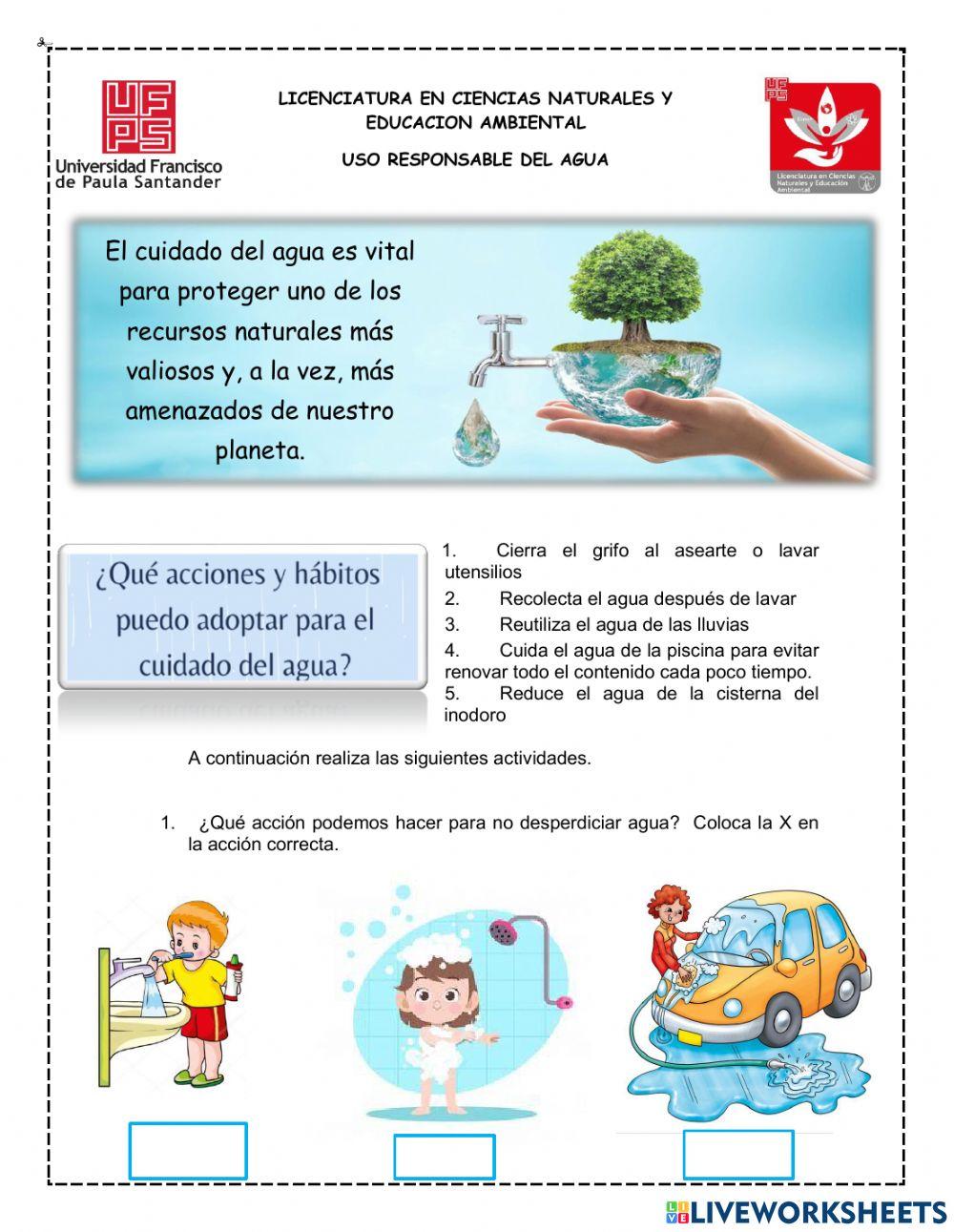 Uso responsable del agua