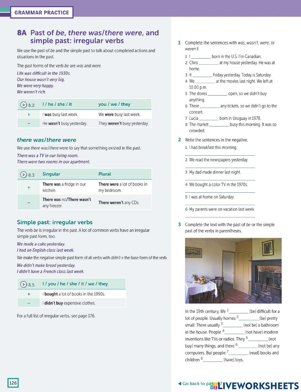 Past simple - negative