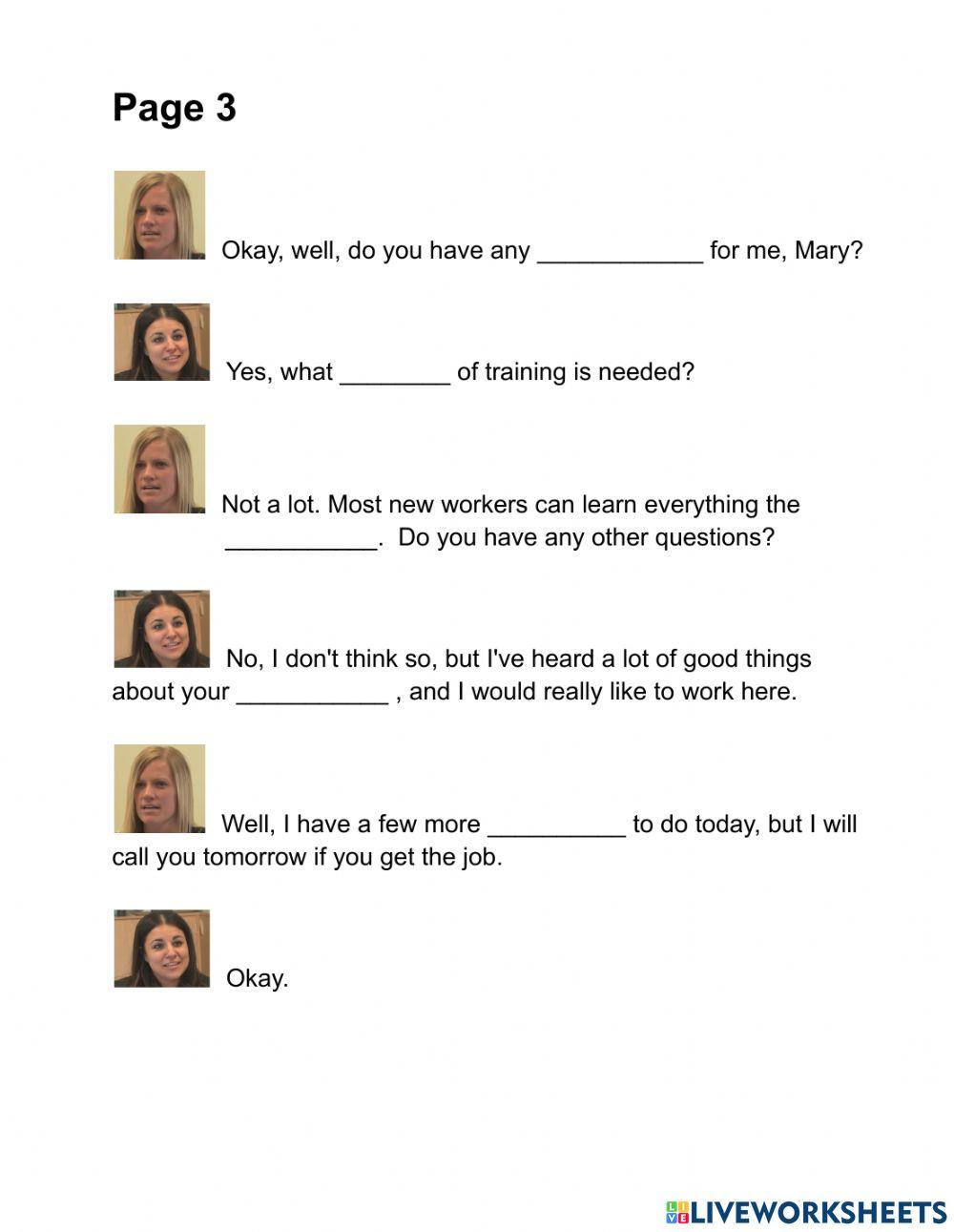 Job Interview - Good Example