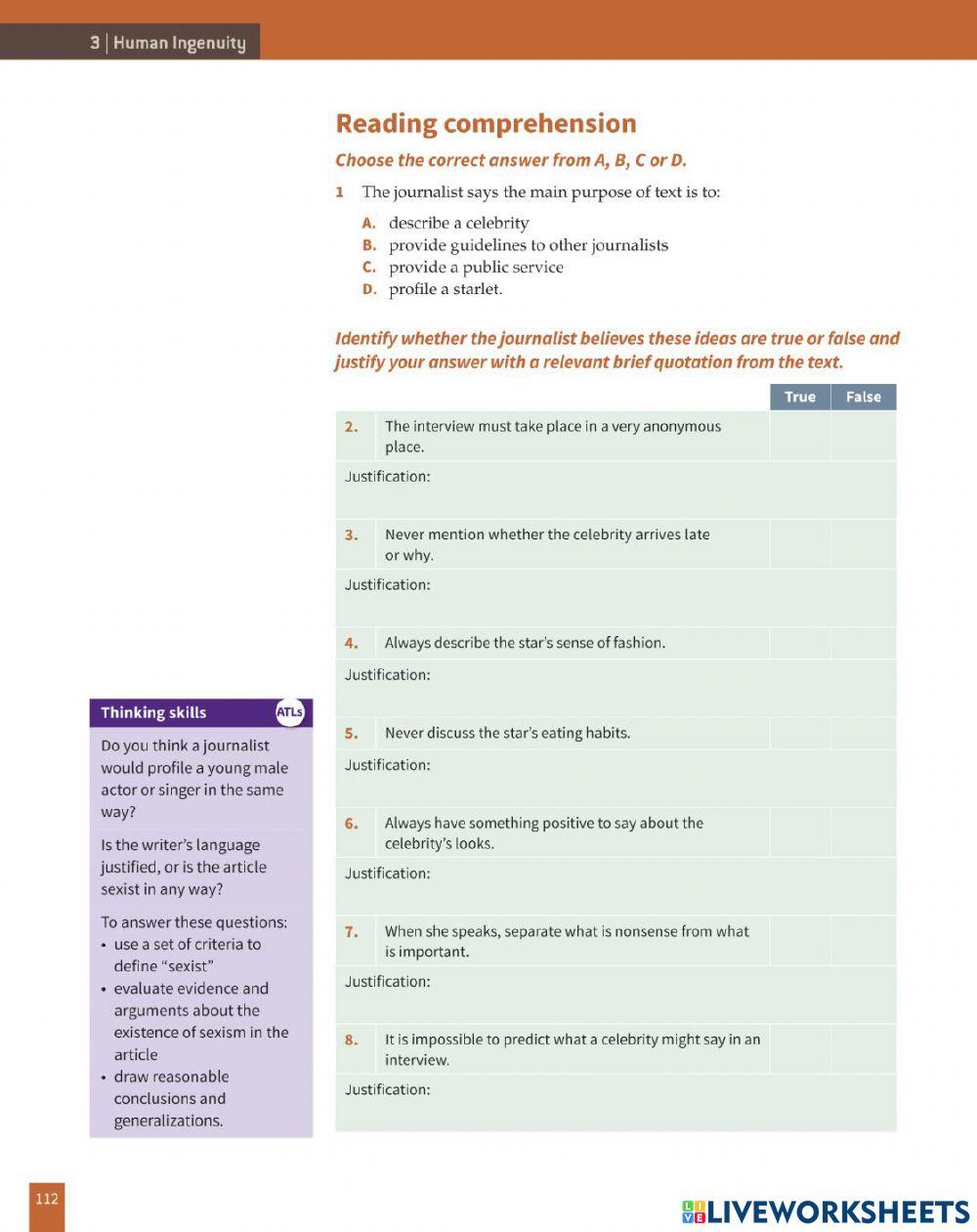How to interview a celebrity 