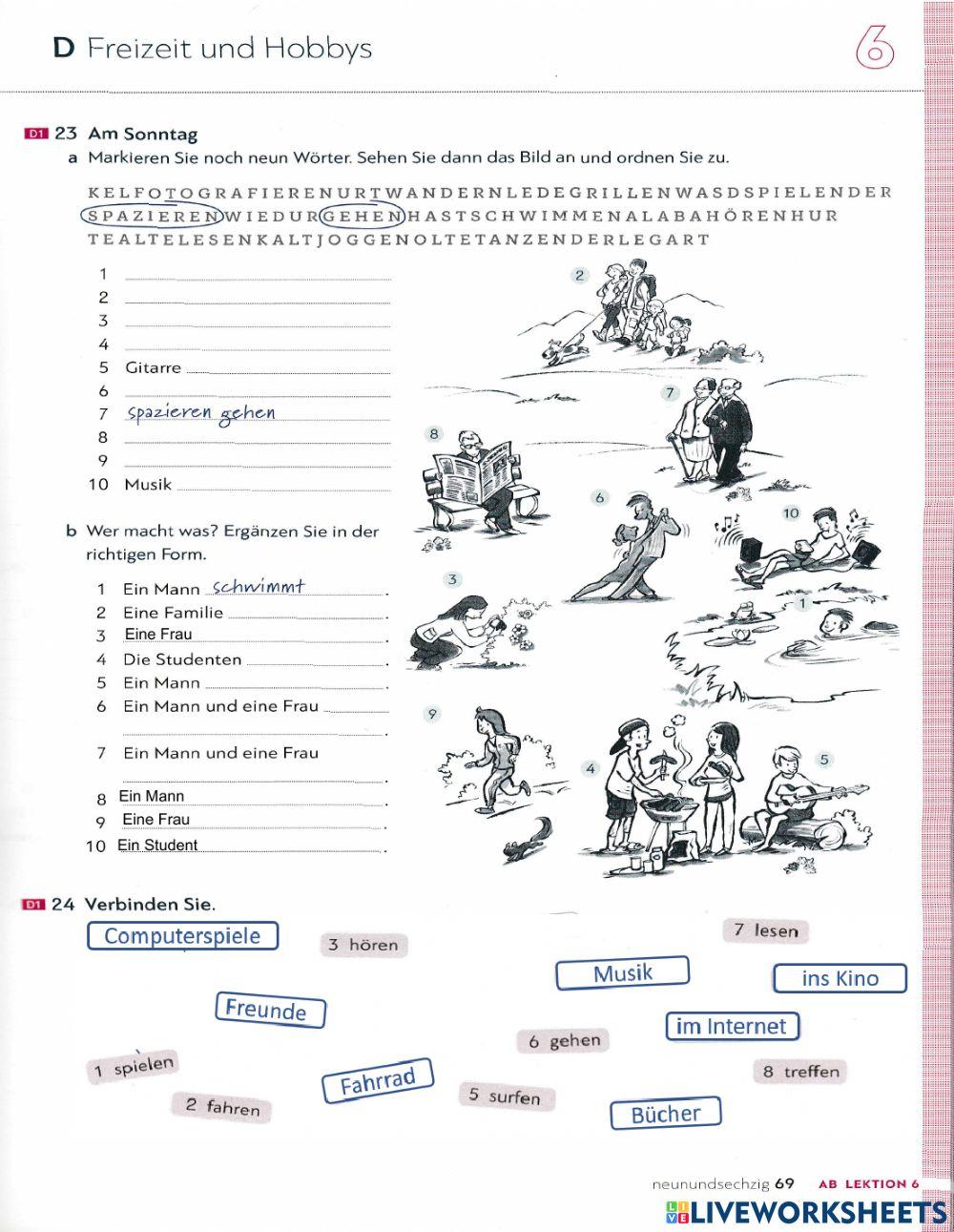 B1-K2- Hobbys Konjugation