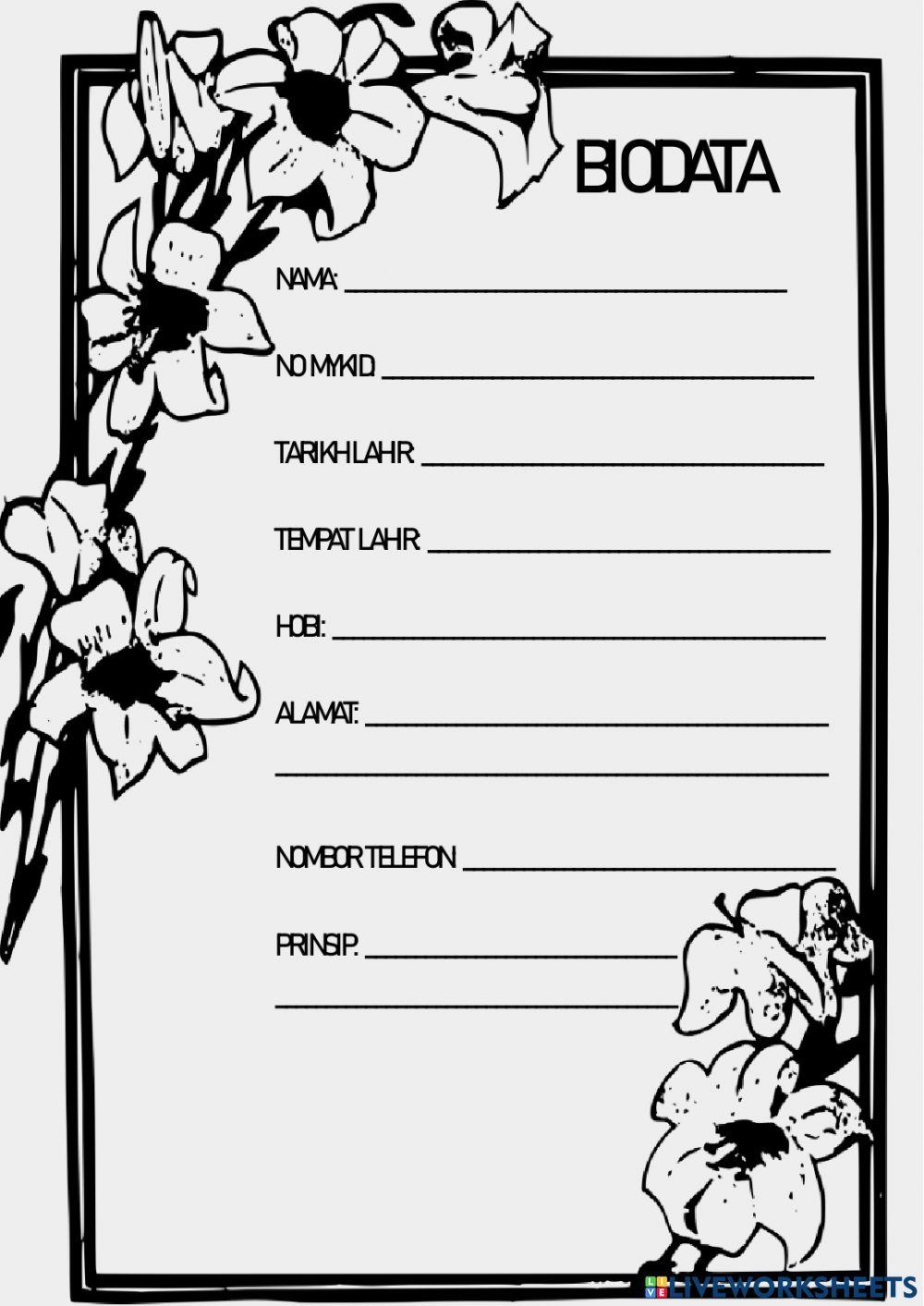 Biodata & persetiaan pandu puteri tunas