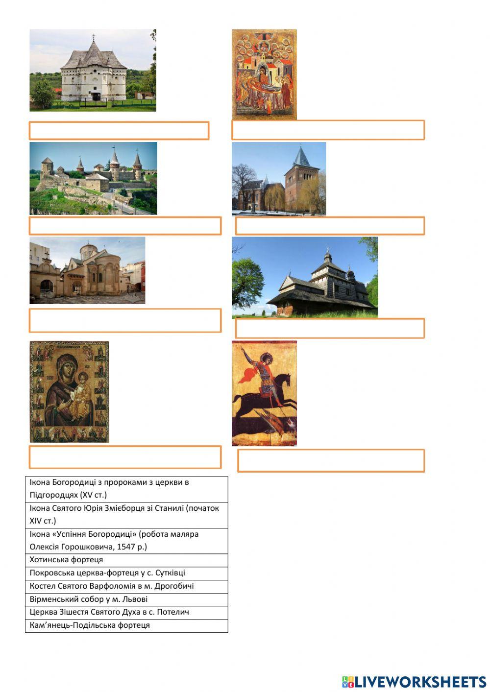 Візуальні памятки 14-16 ст