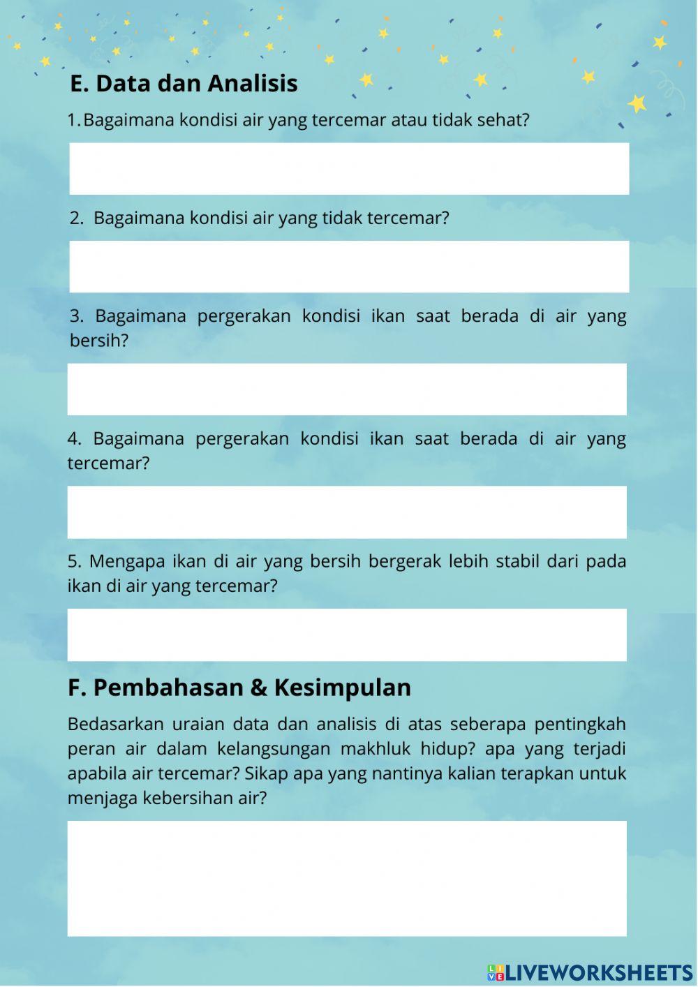 E-LKPD Kelas 5 Tema 8 Lingkungan Sahabat Kita Subtema 1 Manusia dan Lingkungan Pembelajaran 1