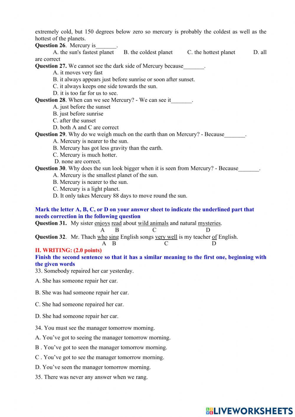 Đề 25 - Bộ 40 đề vào 10