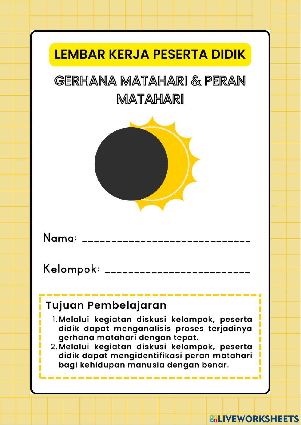 Lembar kerja peserta didik