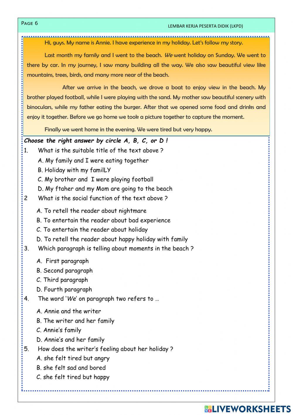 Holiday at the Beach