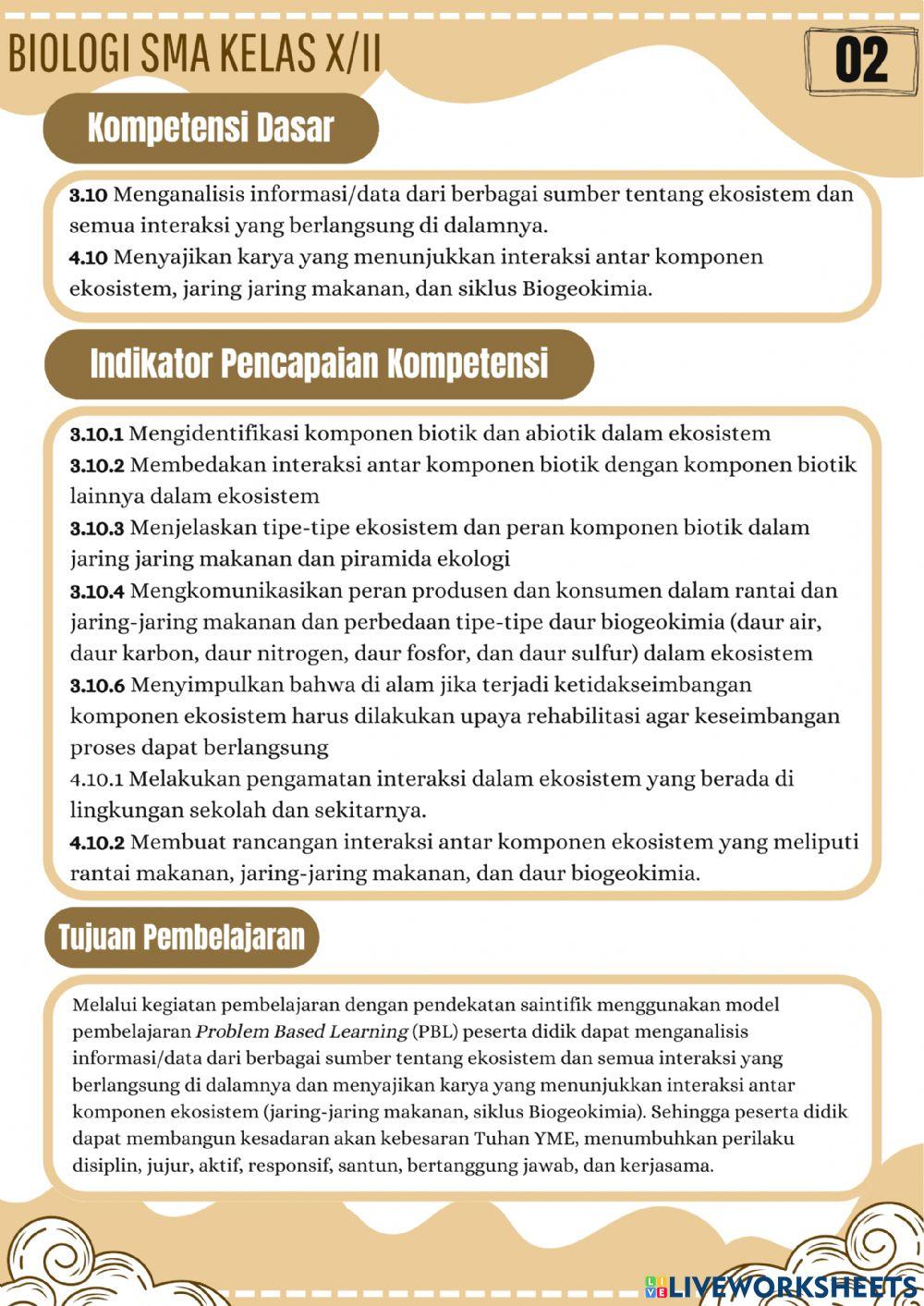 Ekosistem Ekosistem
