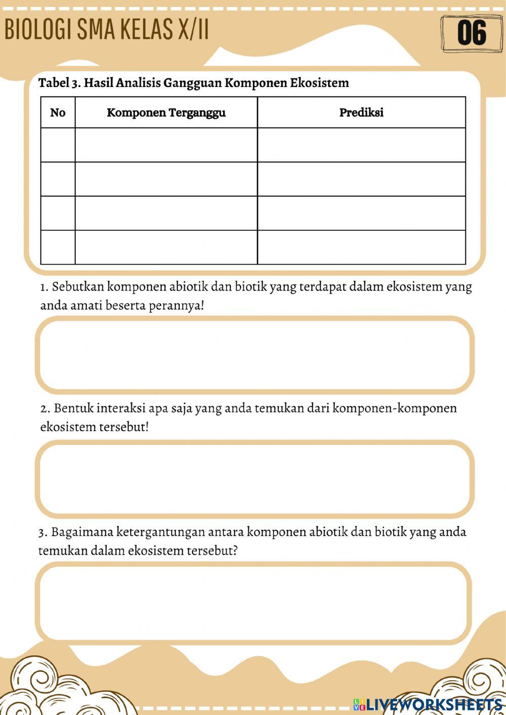 Ekosistem Ekosistem