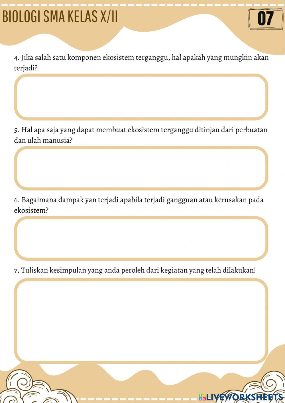 Ekosistem Ekosistem