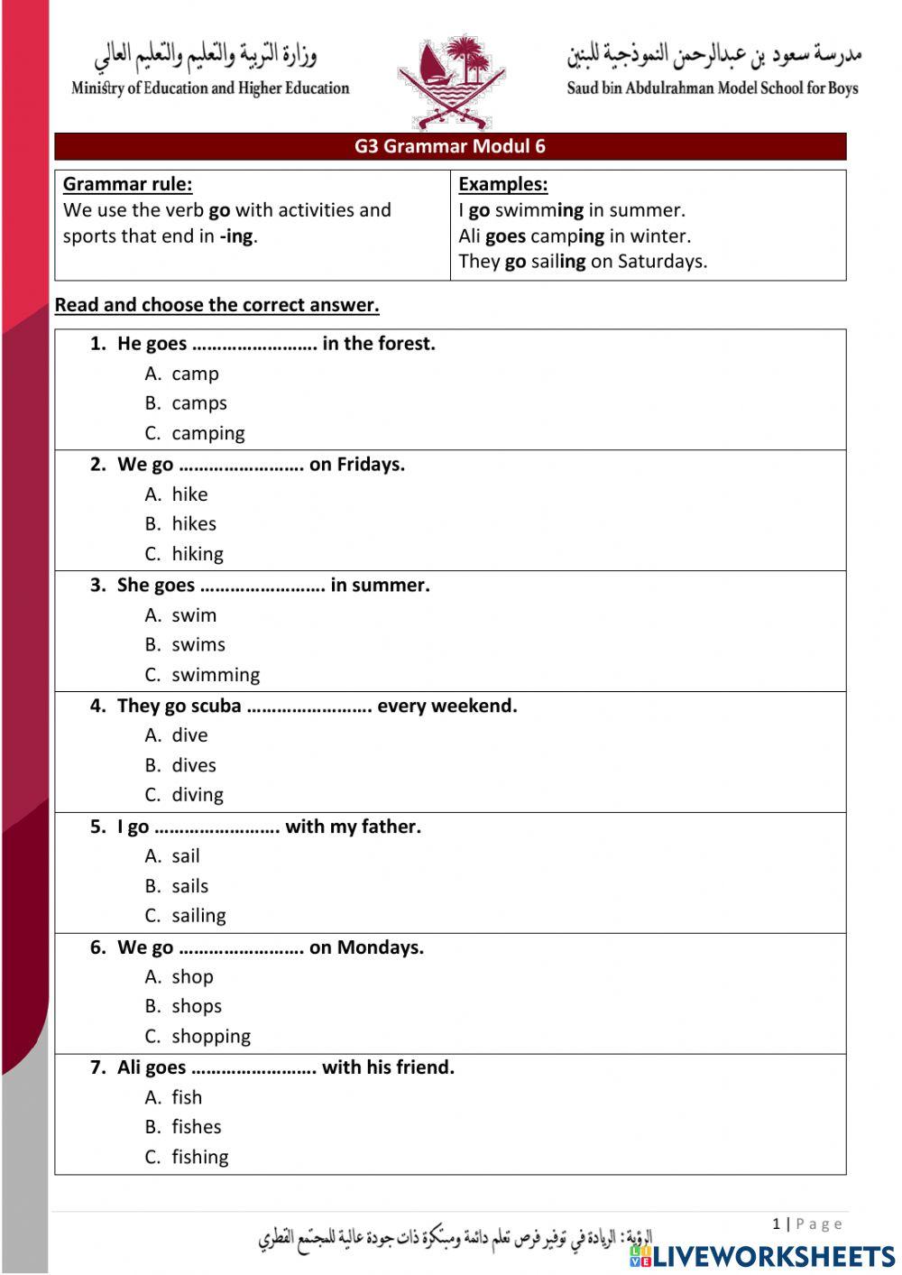 How About Ving Worksheet For Kindergarten